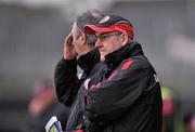 12 February 2012; Tyrone manager Mickey Harte. Allianz Football League, Division 2, Round 2, Tyrone v Derry, Healy Park, Omagh, Co Tyrone. Picture credit: Brian Lawless / SPORTSFILE