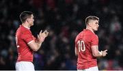 24 June 2017; Owen Farrell, right, and Jonathan Sexton of the British & Irish Lions following the First Test match between New Zealand All Blacks and the British & Irish Lions at Eden Park in Auckland, New Zealand. Photo by Stephen McCarthy/Sportsfile