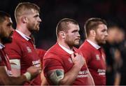 24 June 2017; British and Irish Lions players, from left, Taulupe Faletau, George Kruis, Jack McGrath and Sean O'Brien following the First Test match between New Zealand All Blacks and the British & Irish Lions at Eden Park in Auckland, New Zealand. Photo by Stephen McCarthy/Sportsfile