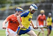 24 June 2017; Cian Murray of Roscommon in action against Tiarnán O'Neill of Armagh during the Bank of Ireland Celtic Challenge Finals Day #BoICelticChallenge at Netwatch Cullen Park in Carlow. Photo by Seb Daly/Sportsfile