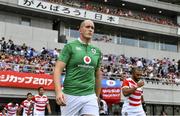 24 June 2017; Devin Toner of Ireland walks onto the pitch to earn his 50th cap before the international rugby match between Japan and Ireland in the Ajinomoto Stadium in Tokyo, Japan. Photo by Brendan Moran/Sportsfile
