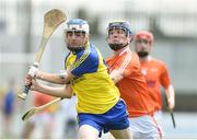 24 June 2017; Cian Murray of Roscommon in action against Tiarnan O'Neill of Armagh during the Bank of Ireland Celtic Challenge Corn Michael Feery Final match between Armagh and Roscommon at Netwatch Cullen Park in Carlow. Photo by Seb Daly/Sportsfile