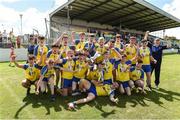 24 June 2017; Roscommon players celebrate after the Bank of Ireland Celtic Challenge Corn Michael Feery Final match between Armagh and Roscommon at Netwatch Cullen Park in Carlow. Photo by Seb Daly/Sportsfile