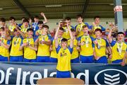 24 June 2017; Roscommon players celebrate after the Bank of Ireland Celtic Challenge Corn Michael Feery Final match between Armagh and Roscommon at Netwatch Cullen Park in Carlow. Photo by Seb Daly/Sportsfile