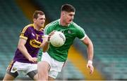 24 June 2017; Josh Ryan of Limerick in action against Adrian Flynn of Wexford during the GAA Football All-Ireland Senior Championship Round 1B match between Limerick and Wexford at the Gaelic Grounds in Limerick. Photo by Diarmuid Greene/Sportsfile