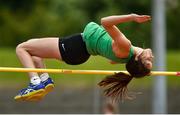 24 June 2017; Ruby Millet of Kilkenny College, Kilkenny, competing in the high jump at the Irish Life Health Tailteann School’s Interprovincial Schools Championships at Morton Stadium in Santry, Dublin. Photo by Ramsey Cardy/Sportsfile