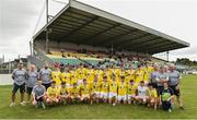 24 June 2017; The Antrim players celebrate after the Bank of Ireland Celtic Challenge Corn John Scott Final match between Antrim and North Cork at Netwatch Cullen Park in Carlow. Photo by Matt Browne/Sportsfile