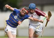 24 June 2017; Mark Downey of South Tipperary in action against Eoin O'Donnell of Galway Maroon during the Bank of Ireland Celtic Challenge Corn Michael Hogan Final match between Galway Maroon and South Tipperary at Netwatch Cullen Park in Carlow. Photo by Seb Daly/Sportsfile