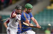24 June 2017; Stephen Grogan of South Tipperary in action against Ronan Flannery of Galway Maroon during the Bank of Ireland Celtic Challenge Corn Michael Hogan Final match between Galway Maroon and South Tipperary at Netwatch Cullen Park in Carlow. Photo by Seb Daly/Sportsfile