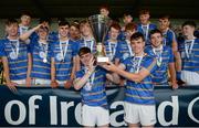 24 June 2017; Captains of South Tipperary Aidan Griffin, left, and Conor Duggan, lift the Michael Hogan trophy folowing their side's victory in the Bank of Ireland Celtic Challenge Corn Michael Hogan Final match between Galway Maroon and South Tipperary at Netwatch Cullen Park in Carlow. Photo by Seb Daly/Sportsfile