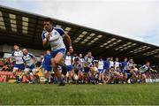 24 June 2017; Monaghan players enter the pitch after the team picture ahead of the Ulster GAA Football Senior Championship Semi-Final match between Down and Monaghan at the Athletic Grounds in Armagh. Photo by Oliver McVeigh/Sportsfile