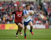 24 June 2017; Conor McCarthy of Monaghan in action against Darren O'Hagan of Down during the Ulster GAA Football Senior Championship Semi-Final match between Down and Monaghan at the Athletic Grounds in Armagh. Photo by Daire Brennan/Sportsfile