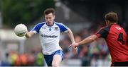 24 June 2017; Karl O'Connell of Monaghan in action against Darren O'Hagan of Down during the Ulster GAA Football Senior Championship Semi-Final match between Down and Monaghan at the Athletic Grounds in Armagh. Photo by Daire Brennan/Sportsfile