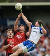 24 June 2017; Darren Hughes of Monaghan in action against Peter Turley of Down during the Ulster GAA Football Senior Championship Semi-Final match between Down and Monaghan at the Athletic Grounds in Armagh. Photo by Daire Brennan/Sportsfile