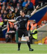 24 June 2017; Standby referee Paddy Neilan, who replaced referee David Coldrick at half-time during the Ulster GAA Football Senior Championship Semi-Final match between Down and Monaghan at the Athletic Grounds in Armagh. Photo by Oliver McVeigh/Sportsfile