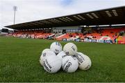 24 June 2017; A general view of the ball ready for the warm up before the Ulster GAA Football Senior Championship Semi-Final match between Down and Monaghan at the Athletic Grounds in Armagh. Photo by Oliver McVeigh/Sportsfile