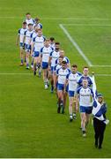 24 June 2017; The Monaghan team parade behind the St Michael's Scout Band from Enniskillen ahead of the Ulster GAA Football Senior Championship Semi-Final match between Down and Monaghan at the Athletic Grounds in Armagh. Photo by Daire Brennan/Sportsfile
