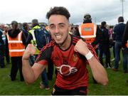 24 June 2017; Ryan Johnston of Down celebrates after the Ulster GAA Football Senior Championship Semi-Final match between Down and Monaghan at the Athletic Grounds in Armagh. Photo by Oliver McVeigh/Sportsfile