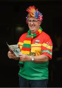 25 June 2017; Carlow supporter Arthur Kennedy, from Ballon, Co Carlow, ahead of the GAA Football All-Ireland Senior Championship Round 1B match between London and Carlow at McGovern Park in Ruislip, London. Photo by Seb Daly/Sportsfile