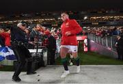 24 June 2017; Tadhg Furlong of the British & Irish Lions runs out prior to the First Test match between New Zealand All Blacks and the British & Irish Lions at Eden Park in Auckland, New Zealand. Photo by Stephen McCarthy/Sportsfile