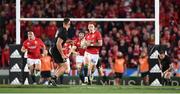 24 June 2017; Liam Williams of the British & Irish Lions makes a break in the build up to his side's opening try during the First Test match between New Zealand All Blacks and the British & Irish Lions at Eden Park in Auckland, New Zealand. Photo by Stephen McCarthy/Sportsfile