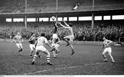 21 February 1965; A general view of the action between Ulster and Munster. Railway Cup Football Semi-Final, Ulster v Munster, Croke Park, Dublin. Picture credit; Connolly Collection / SPORTSFILE