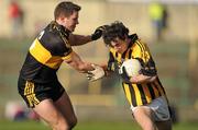 18 February 2012; Jamie Clarke, Crossmaglen Rangers, in action against Eoin Brosnan, Dr. Crokes. AIB GAA Football All-Ireland Senior Club Championship Semi-Final, Dr. Crokes, Kerry v Crossmaglen Rangers, Armagh, O'Moore Park, Portlaoise, Co. Laois. Picture credit: Brendan Moran / SPORTSFILE