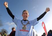 18 February 2012; Lord Mayor of Dublin Andrew Montague after finishing the Operation Transformation Race 2012. Phoenix Park, Dublin. Picture credit: Pat Murphy / SPORTSFILE