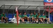 24 June 2017; IRFU Performance Director David Nucifora, left, sitting alongside the non playing members of the squad during the international rugby match between Japan and Ireland in the Ajinomoto Stadium in Tokyo, Japan. Photo by Brendan Moran/Sportsfile