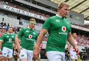 24 June 2017; John Ryan, right, and James Tracy of Ireland walk out before the international rugby match between Japan and Ireland in the Ajinomoto Stadium in Tokyo, Japan. Photo by Brendan Moran/Sportsfile