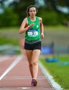 24 June 2017; Sarah Glennon, St Finian's, Mullingar, co. Westmeath, competing in the 3,000 metre walk race at the Irish Life Health Tailteann School’s Interprovincial Schools Championships at Morton Stadium in Santry, Dublin. Photo by Ramsey Cardy/Sportsfile