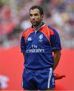 24 June 2017; Assistant referee Mathieu Raynal before the international rugby match between Japan and Ireland in the Ajinomoto Stadium in Tokyo, Japan. Photo by Brendan Moran/Sportsfile