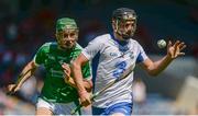 18 June 2017; John Paul Lucey of Waterford in action against Luke Doran of Limerick during the Munster GAA Under 25 Reserve Hurling Competition Final match between Limerick and Waterford at Semple Stadium in Thurles, Co. Tipperary. Photo by Piaras Ó Mídheach/Sportsfile