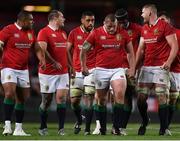 24 June 2017; British and Irish Lions players, from left, Kyle Sinckler, Ken Owens, Taulupe Faletau, Jack McGrath, Maro Itoje and George Kruis during the First Test match between New Zealand All Blacks and the British & Irish Lions at Eden Park in Auckland, New Zealand. Photo by Stephen McCarthy/Sportsfile