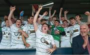 24 June 2017; Jack Sheahan captain of Limerick South/East lifts the cup after the Bank of Ireland Celtic Challenge Corn Jerome O’Leary Final match between Carlow and Limerick South/East at Netwatch Cullen Park in Carlow. Photo by Matt Browne/Sportsfile