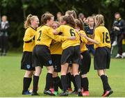 25 June 2017; Metropolitan Girls League celebrate after victory over Inishowen Youth League  during the Fota Island Resort FAI Gaynor Cup at the University of Limerick in Limerick. Photo by David Maher/Sportsfile