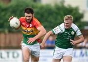 25 June 2017; Shane Redmond of Carlow in action against Killian Butler of London during the GAA Football All-Ireland Senior Championship Round 1B match between London and Carlow at McGovern Park in Ruislip, London. Photo by Seb Daly/Sportsfile