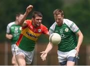 25 June 2017; Mark Gottsche of London in action against Seán Murphy of Carlow during the GAA Football All-Ireland Senior Championship Round 1B match between London and Carlow at McGovern Park in Ruislip, London. Photo by Seb Daly/Sportsfile