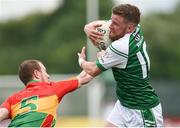 25 June 2017; Eoin Murray of London in action against Danny Moran of Carlow during the GAA Football All-Ireland Senior Championship Round 1B match between London and Carlow at McGovern Park in Ruislip, London. Photo by Seb Daly/Sportsfile