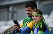 25 June 2017; Kayden Farrell, age 8, from Summerhill, Co. Meath watches on ahead of the Leinster GAA Football Junior Championship Final match between Louth and Meath at Croke Park in Dublin. Photo by Eóin Noonan/Sportsfile