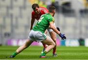 25 June 2017; William Woods of Louth in action against Michael Flood of Meath during the Leinster GAA Football Junior Championship Final match between Louth and Meath at Croke Park in Dublin. Photo by Eóin Noonan/Sportsfile