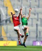25 June 2017; Paddy Kennelly of Meath in action against Nial Sharkey of Louth during the Leinster GAA Football Junior Championship Final match between Louth and Meath at Croke Park in Dublin. Photo by Eóin Noonan/Sportsfile