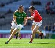25 June 2017; Daire Rowe of Meath in action against Daniel O'Connell of Louth during the Leinster GAA Football Junior Championship Final match between Louth and Meath at Croke Park in Dublin. Photo by Ray McManus/Sportsfile