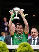 25 June 2017; Daire Rowe of Meath lifting the cup after winning the Leinster GAA Football Junior Championship Final match between Louth and Meath at Croke Park in Dublin. Photo by Eóin Noonan/Sportsfile