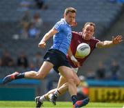 25 June 2017; Dean Rock of Dublin has his shot on goal blocked by Frank Boyle of Westmeath during the Leinster GAA Football Senior Championship Semi-Final match between Dublin and Westmeath at Croke Park in Dublin. Photo by Ray McManus/Sportsfile