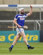 25 June 2017; Neil Foyle of Laois celebrates after scoring the winning point during the GAA Hurling All-Ireland Senior Championship Preliminary Round match between Laois and Carlow at O'Moore Park in Portlaoise, Co. Laois. Photo by Ramsey Cardy/Sportsfile