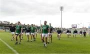 25 June 2017; The Fermanagh players coming back off the field after their warm up before the GAA Football All-Ireland Senior Championship Round 1B match between Armagh and  Fermanagh at the Athletic Grounds in Armagh. Photo by Oliver McVeigh/Sportsfile