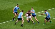 25 June 2017; John Heslin of Westmeath in action against Dublin players, left to right, James McCarthy, Jack McCaffrey, David Byrne, and Kevin McManamon during the Leinster GAA Football Senior Championship Semi-Final match between Dublin and Westmeath at Croke Park in Dublin. Photo by Daire Brennan/Sportsfile
