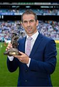 25 June 2017; Westmeath's Dessie Dolan who was inducted into the Leinster GAA Hall of Fame during half time in the Leinster GAA Football Senior Championship Semi-Final match between Dublin and Westmeath at Croke Park in Dublin. Photo by Ray McManus/Sportsfile