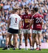 25 June 2017; Paul Sharry of Westmeath speaks to his team-mates after Dublin scored their first goal during the Leinster GAA Football Senior Championship Semi-Final match between Dublin and Westmeath at Croke Park in Dublin. Photo by Daire Brennan/Sportsfile